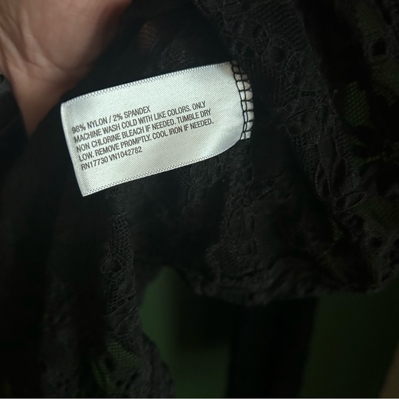 NWOT A New Day Longsleeve Lace Top size XXL in Black - Picture 7 of 9